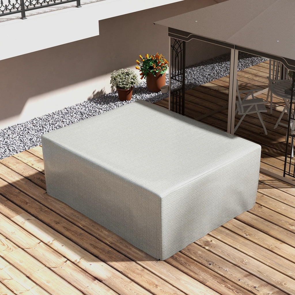 Waterproof & Anti-UV Large Protective Patio Set Covers, 235x190x90 cm, Grey