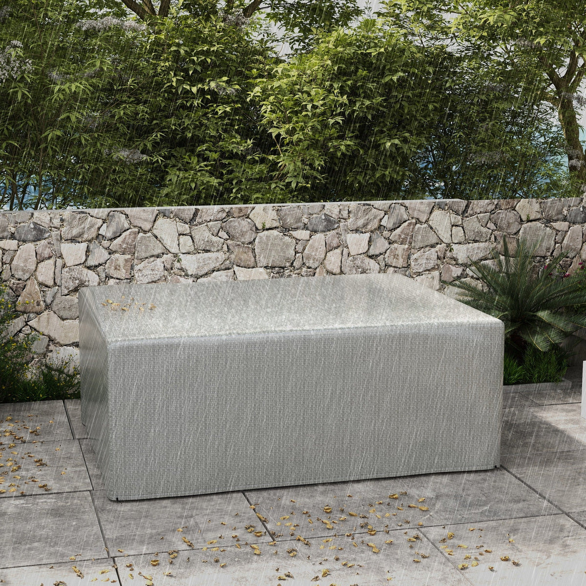 Waterproof & Anti-UV Large Protective Patio Set Covers, 235x190x90 cm, Grey