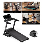 DeerRun X50 18% Auto Incline Big Screen AI Coach Smart Treadmill | 12.5 mph, 400 lbs Capacity