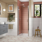 Forge 8mm Glass Recessed Hinged Shower Door