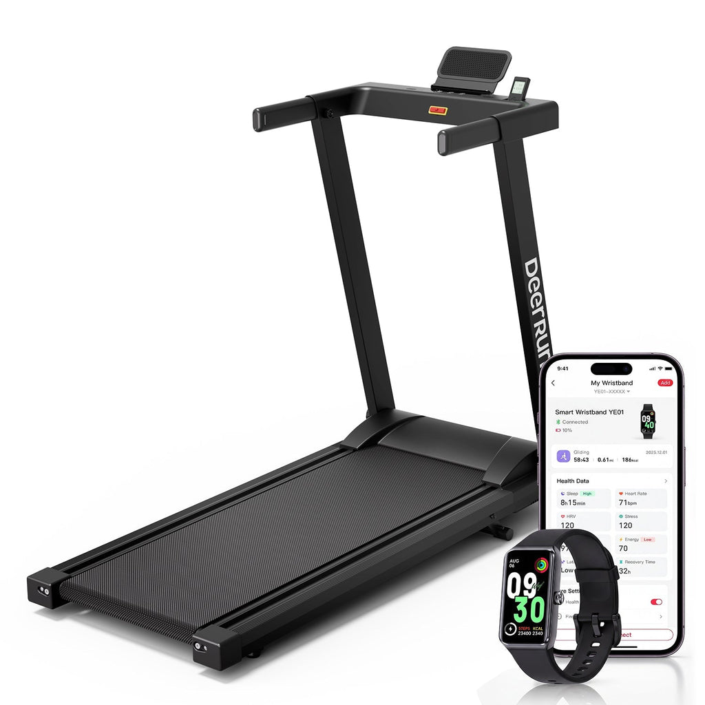 DeerRun A1 Pro Smart Foldable Treadmill with AI Coach