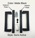 564 Contemporary Handle set - For Sliding Patio Doors - Mid Contemporary 40.69