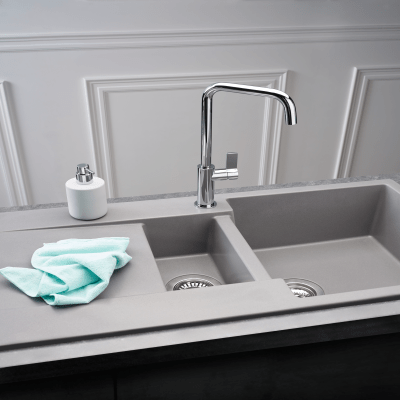 Amsterdam 15 1.5 Bowl Granite Composite Kitchen Sink - All Colours