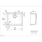 Amsterdam 50 1 Bowl Granite Composite Kitchen Sink - All Colours