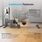Aqua 1 Water and Elastic Dual Resistance Rowing Machine