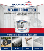 All Purpose Flex Repair 100% Silicone Roof Sealant - 4 Gallon