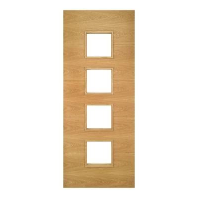 Augusta Prefinished Oak Internal Glazed Door - All Sizes - Deanta