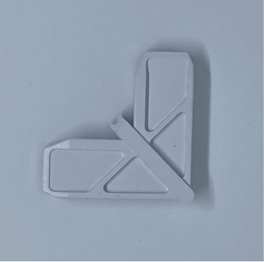 S6010 - Outside Plastic Mitered ScreenCorner for 1 inch Frame