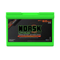 Norsk (LiFePO4) 90Ah 24v Lithium Marine Deep Cycle Battery (Heated)