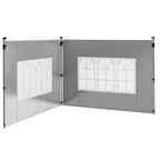 Gazebo Side Panels for 3x3(m) or 3x4(m) Pop Up Gazebo, 2 Pack Sides Replacement, Grey