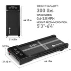DeerRun Z10 Upgrade Full-screen Smart Walking Pad Treadmill with remote control 12% Auto Incline - Black, More Light, More Thin