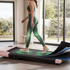 DeerRun Q2 Urban 7% Incline Under-desk Walking Pad with Smart Control | Rose Gold