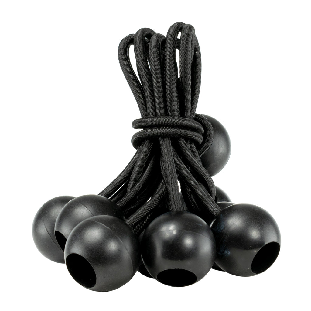 Bungee Ball Mix Black 6" 8” 10" Pack of 30