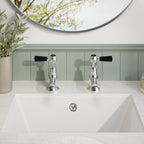 Claremont Topaz Lever Basin Pillar Taps