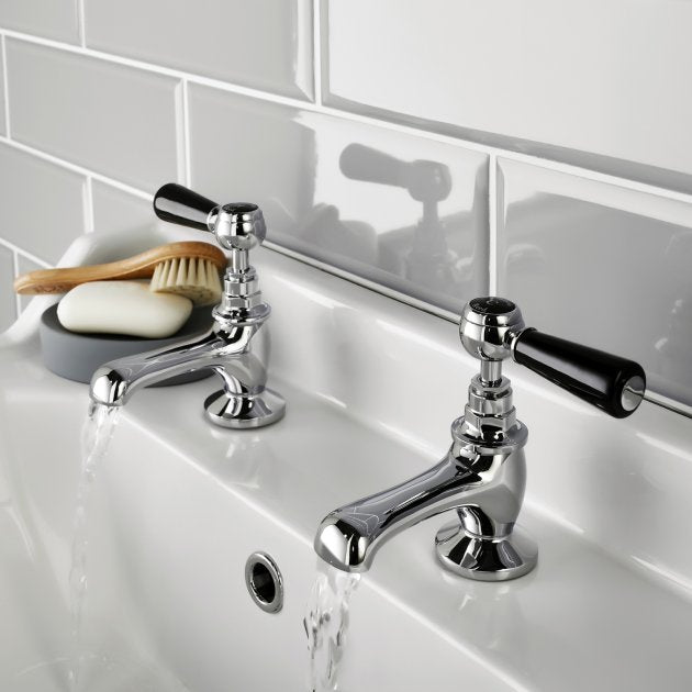 Claremont Topaz Lever Basin Pillar Taps
