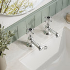 Claremont Topaz Hexagonal Crosshead Basin Pillar Taps