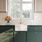 Inspire Single Bowl Belfast Sink With Offset Waste And Weir Overflow