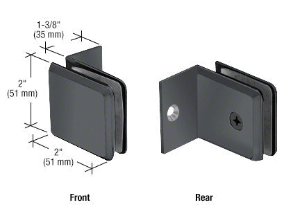 CRL Fixed Panel Beveled Clamp with Small Leg