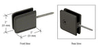 CRL Square Beveled Wall Mount Movable Transom Clamp