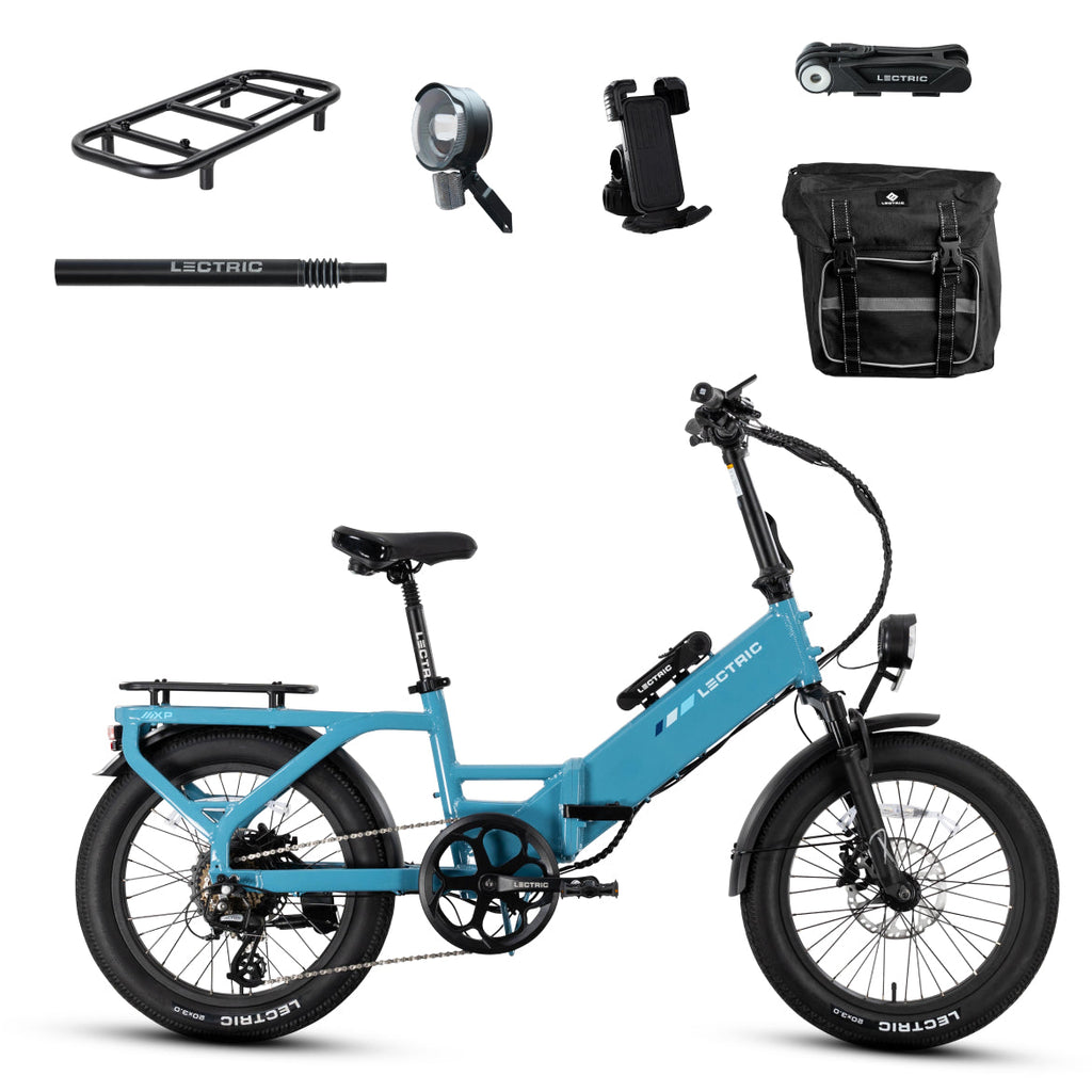 XP4 750 Step-Thru Raindrop Blue - World Car-Free Bundle