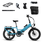 XP4 750 Step-Thru Raindrop Blue - World Car-Free Bundle
