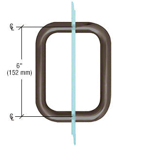 CRL 6" BM Series Back-to-Back Handle Without Metal Washers