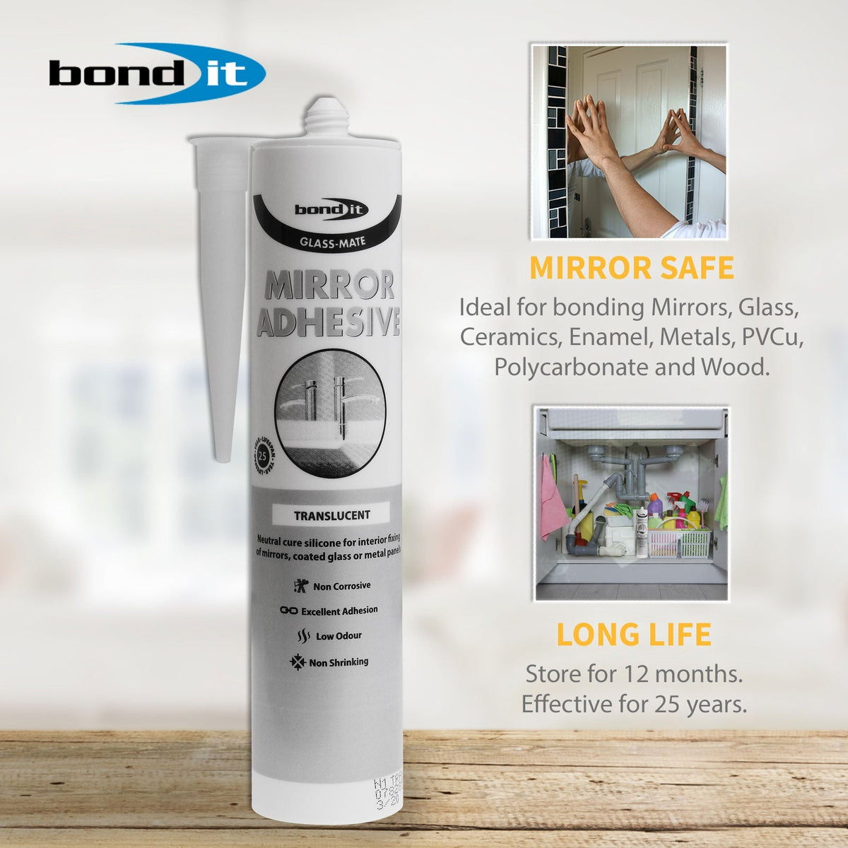 Glass-Mate BDMIRT Mirror Adhesive