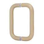CRL 6" Back-to-Back Solid Brass 3/4" Diameter Pull Handles Without Metal Washers