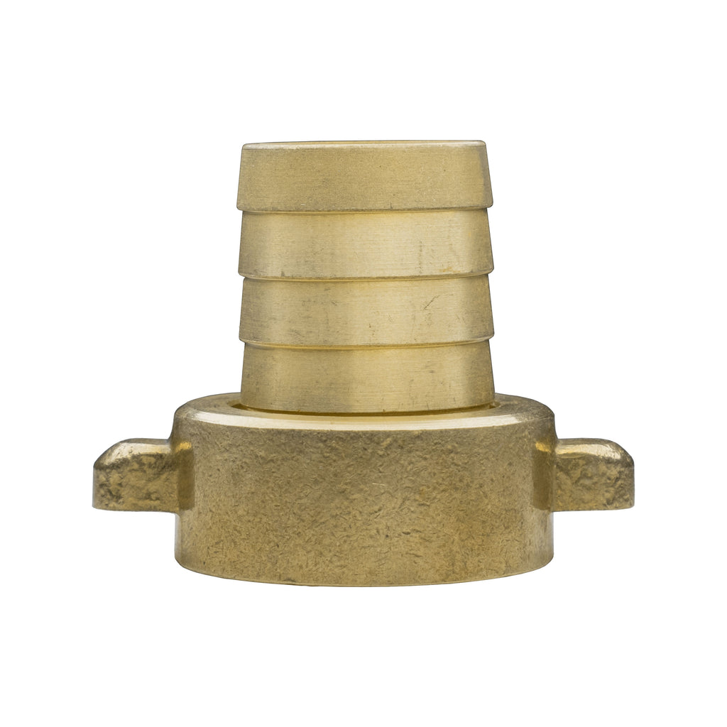 Hose Connector Blue with In-Line BSPM Valve and 19mm Brass Barb