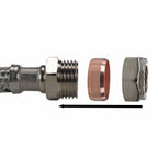 Brass Quick Connect Bib Tap STANDARD Connection Kit x2