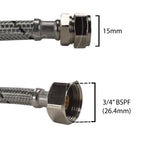 Brass Barbed Bib Tap FULL Connection Kit