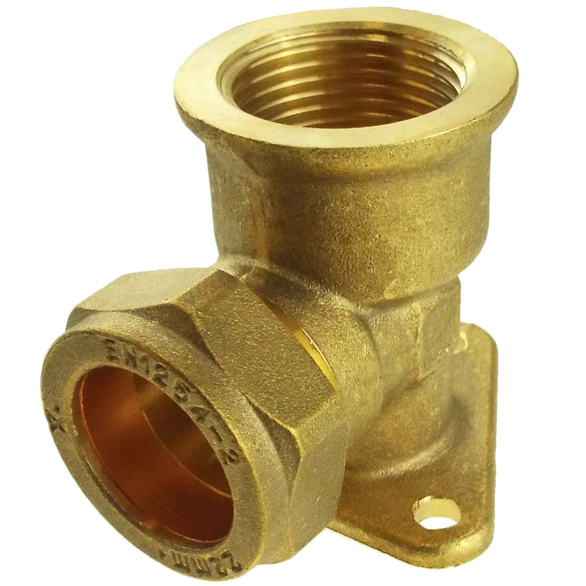 Wall Mount Copper Pipe 22mm 3/4" BSPF