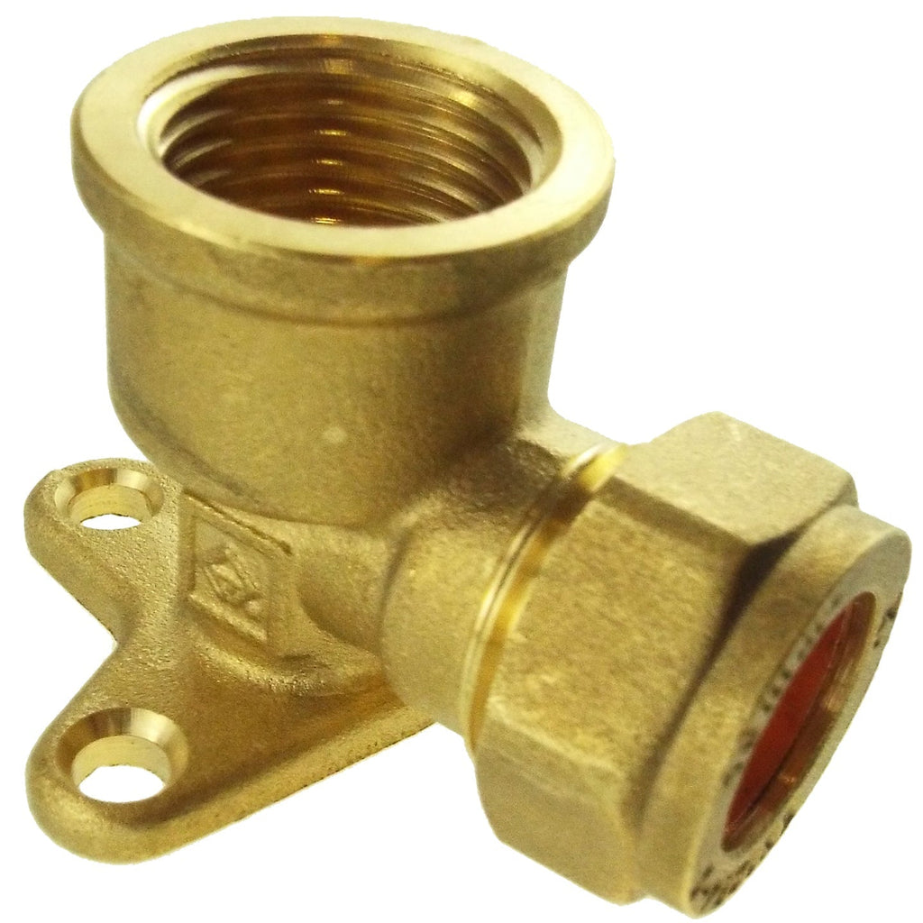 Wall Mount Copper Pipe 22mm 3/4" BSPF