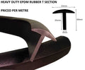 TSEC 1566 Rubber T Section Seal – Heavy Duty Weather & Chemical Resistant Rubber Trim