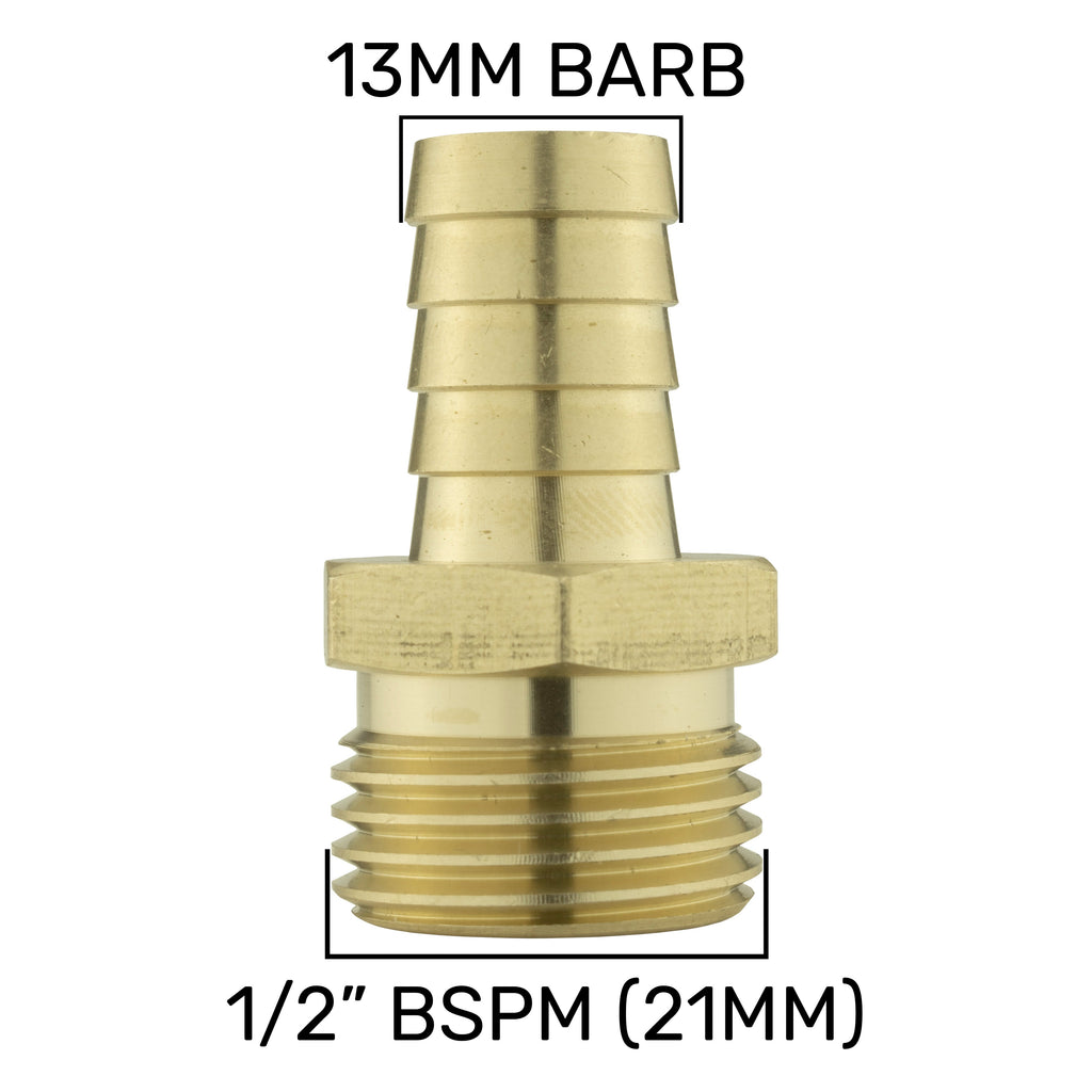 IBC 2” S60X6 Cap with Lever Valve and 13mm Brass Barb