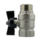 Wall Flange Kit 32mm MDPE + Bib Valve + Click Lock Male WL