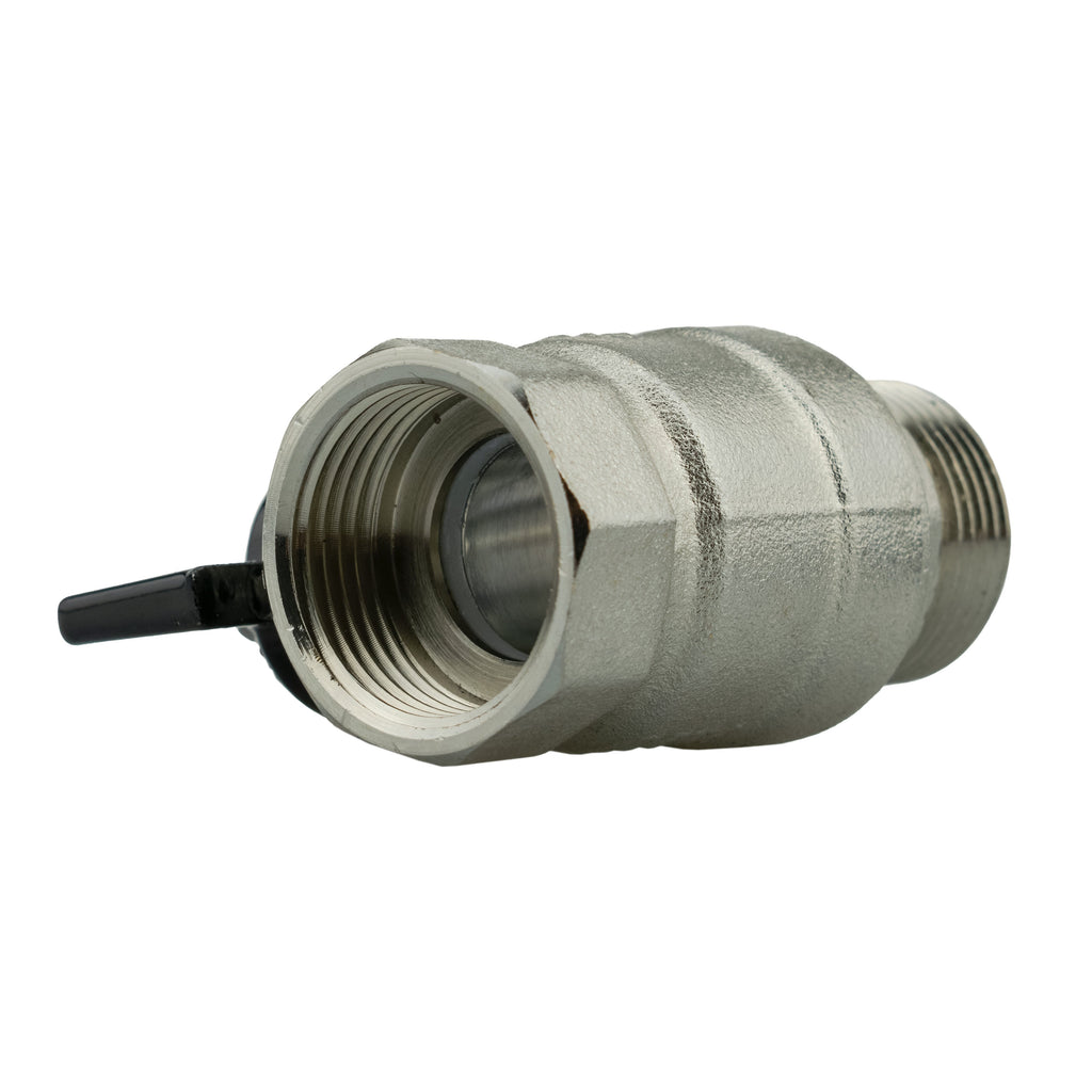Wall Flange Kit 32mm MDPE + Bib Valve + Click Lock Male Lime