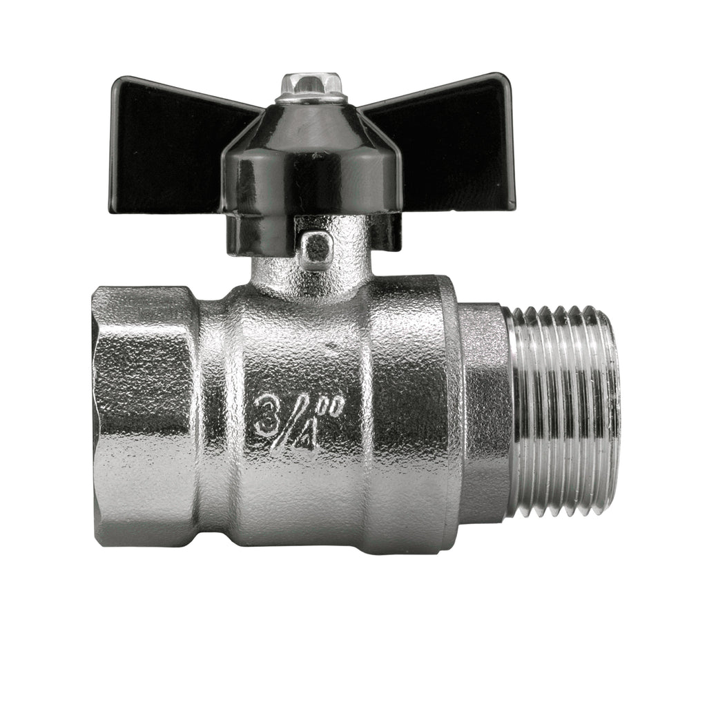 Wall Flange Kit 32mm MDPE + Bib Valve + Click Lock Male Lime