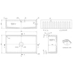 Inspire Butler Sink With Ledge, Wire Grid And Chopping Board - White