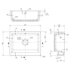Inspire Single Bowl Overmount Butler Sink - White