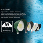 RAB BULLET12B Field Adjustable Flood Light 1324 Lumens 12W Selectable CCT 120-277V Black