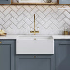 Inspire Single Bowl Butler Sink - White