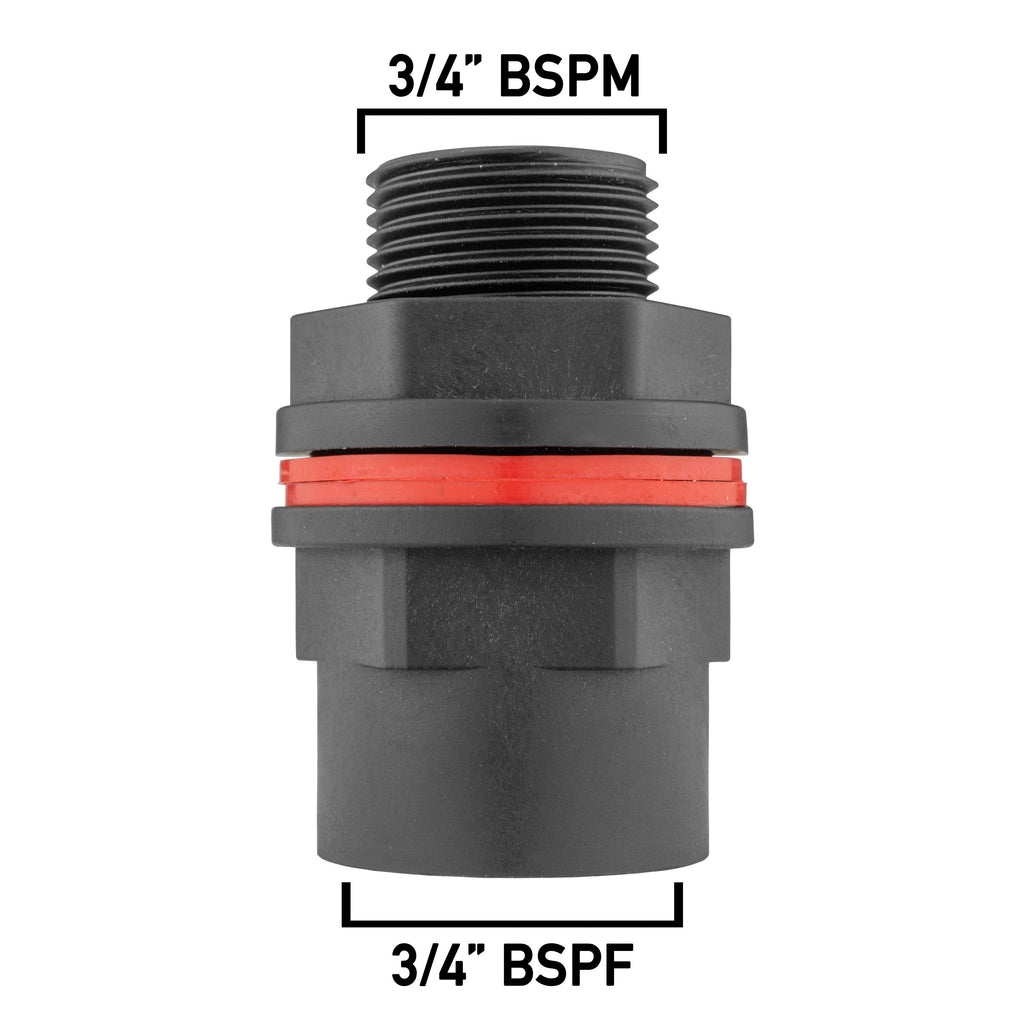 Water Butt Kit ¾” BSPM-F with Quick Connect Adaptor and Hose Connector (Lime)