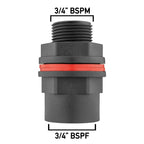 Water Butt Kit ¾” BSPM-F with Quick Connect Adaptor and Hose Connector (WL)
