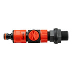 ¾” BSP Water Butt Fitting with Valve and Quick Connect Outlet