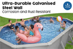 20ft x 48in Oval Hydrium Steel Above Ground Pool Set