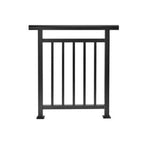 Cladco Aluminium Balustrade Black with Brackets and Foot Caps - All Size - Cladco