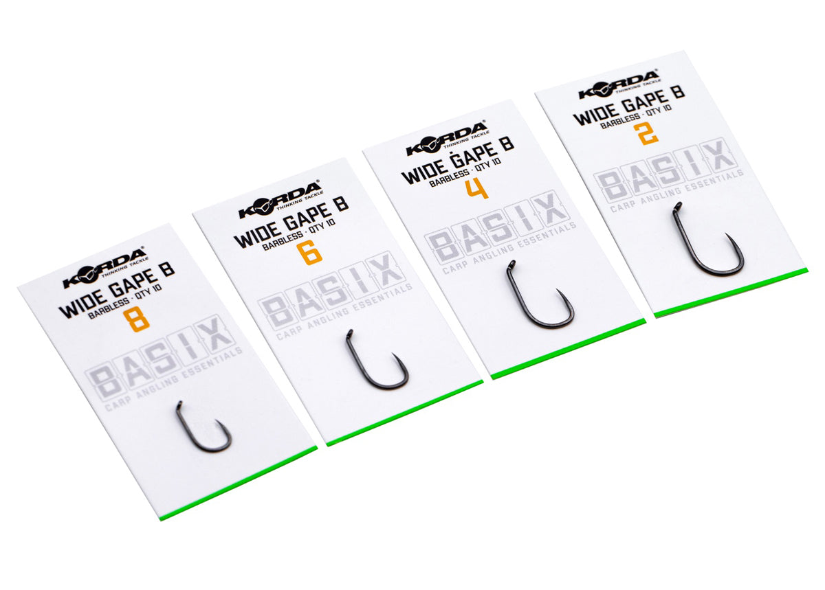 KORDA BASIX WIDE GAPE HOOKS