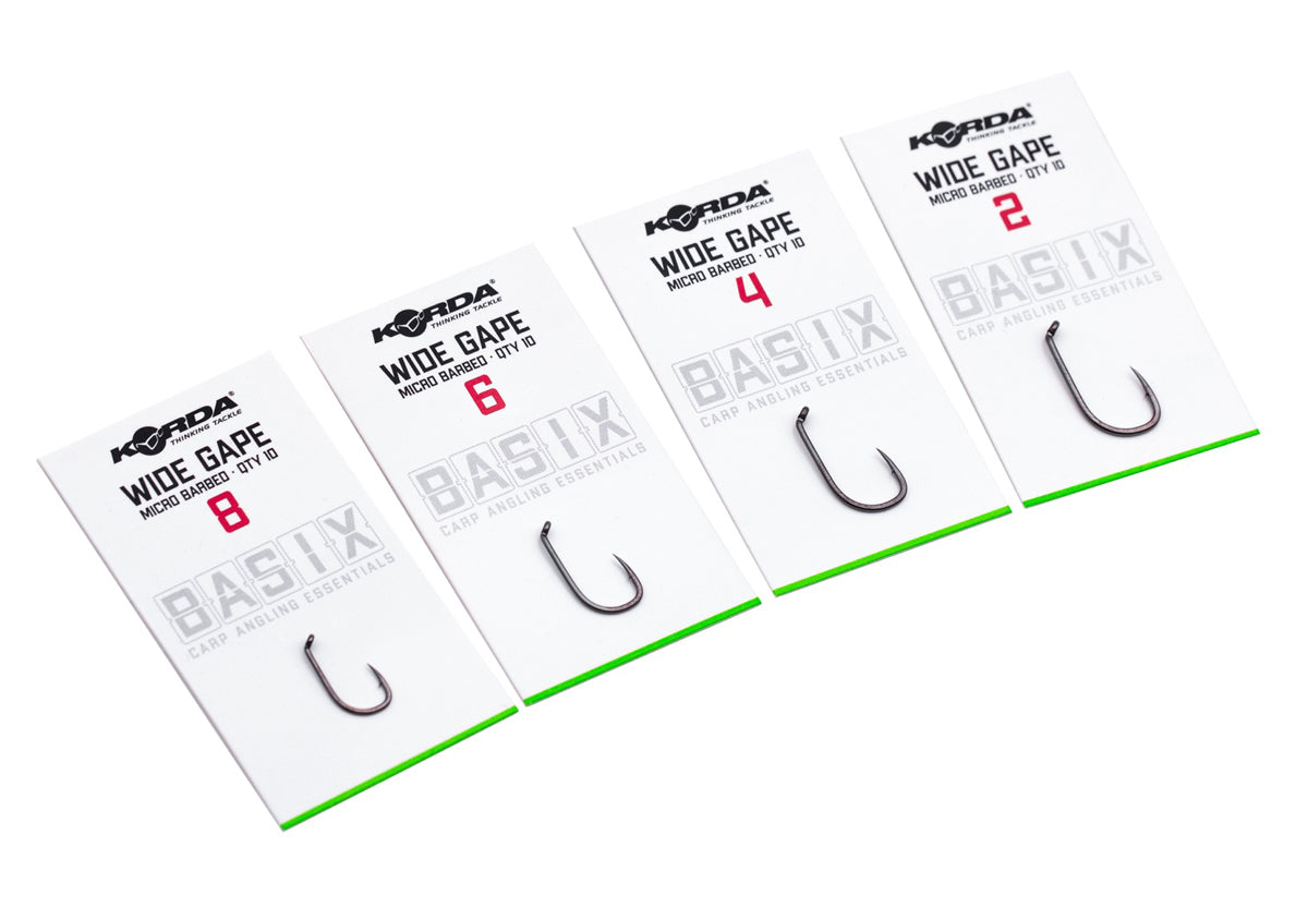 KORDA BASIX WIDE GAPE HOOKS