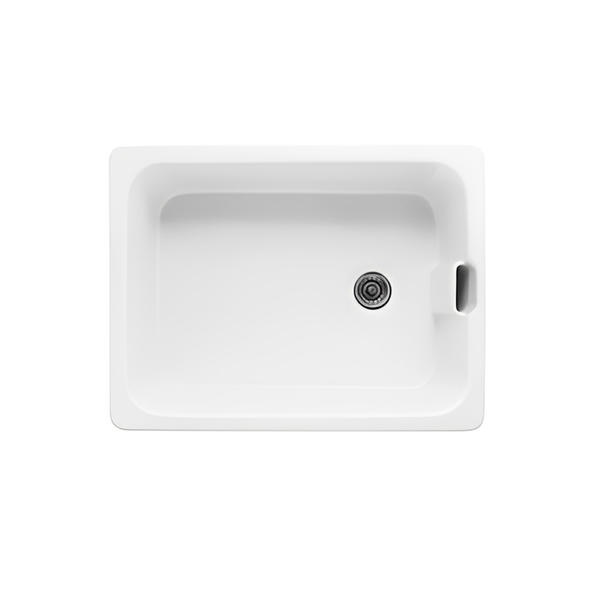 Belfast 1 Bowl Gloss White Fireclay Ceramic Kitchen Sink